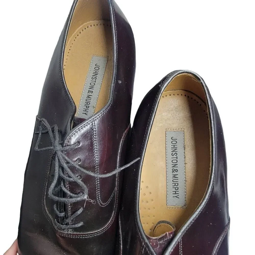 Johnston & Murphy Melton Cap Toe Dress Shoe Sz 12